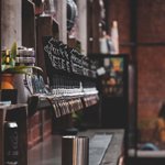 The bar at the Heist Brew Co.