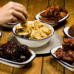 Food at Smoke BBQ.