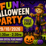 Halloween themed poster for the event.