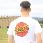 A man wearing clothing from Sheffield's The Alternative Store.