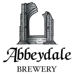 Logo of Abbeydale Brewery featuring an illustration of a stone archway in ruins, with the words ‘Abbeydale’ in a large, stylised serif font below and ‘Brewery’ in smaller uppercase letters underneath.