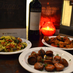 Plates of food at Cubana Tapas Bar.