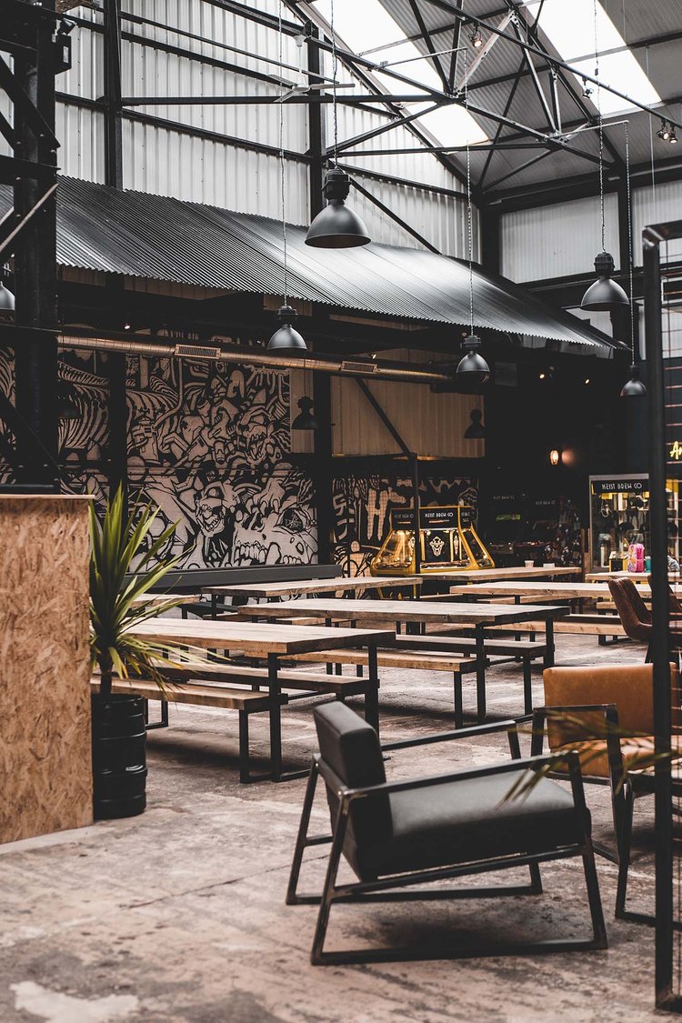 Interior of the Heist Brew Co.