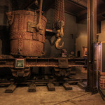 A display about steel making in the Kelham Island Museum 