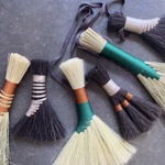 A selection of hand-made brushes.