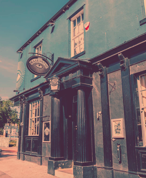 The exterior of The Washington.