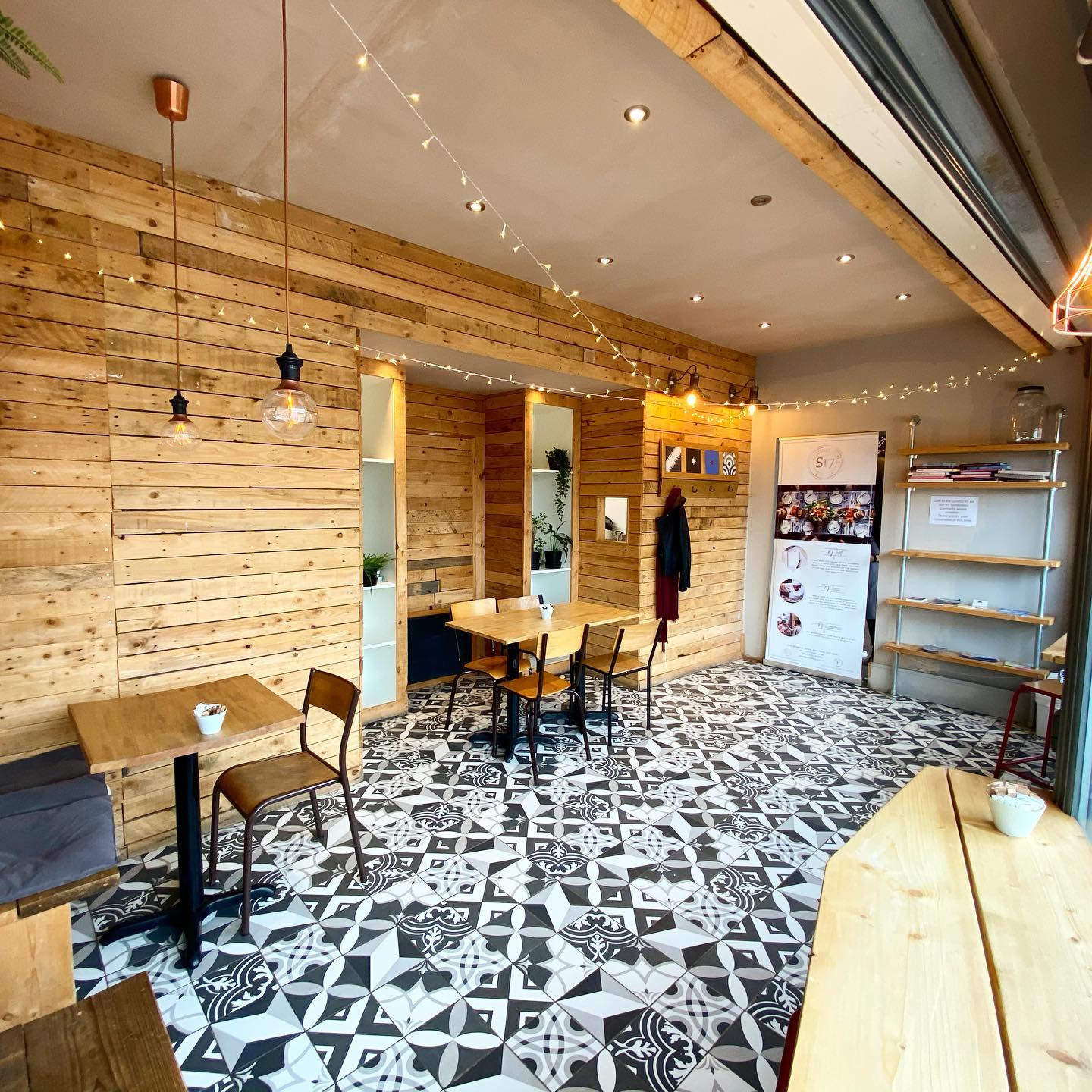 The interior of S17 Coffee Shop & Bistro.