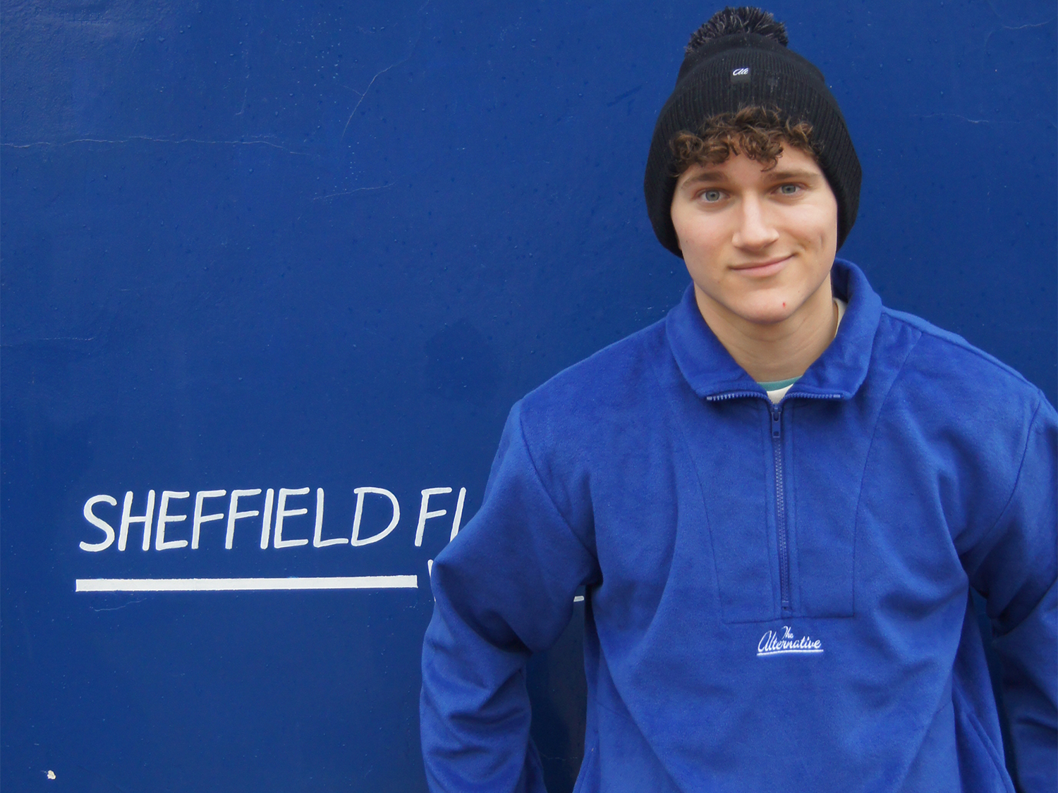 A man wearing clothing from Sheffield's The Alternative Store.