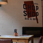 Interior of Chop Shop Bar & Grill.
