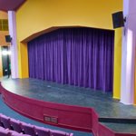 The stage at the Merlin Theatre.