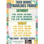 Poster for The Fringe at Tramlines @ Tiger Works