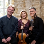 Tim Horton (piano), Rachel Roberts (viola) and Robert Plane (clarinet) of Trio Meister Raro.