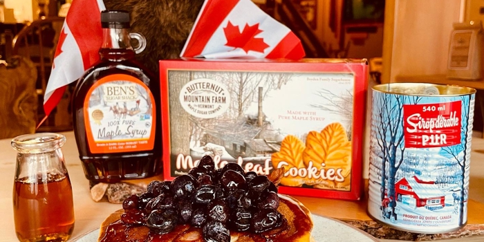 A stack of pancakes at The Cabin.