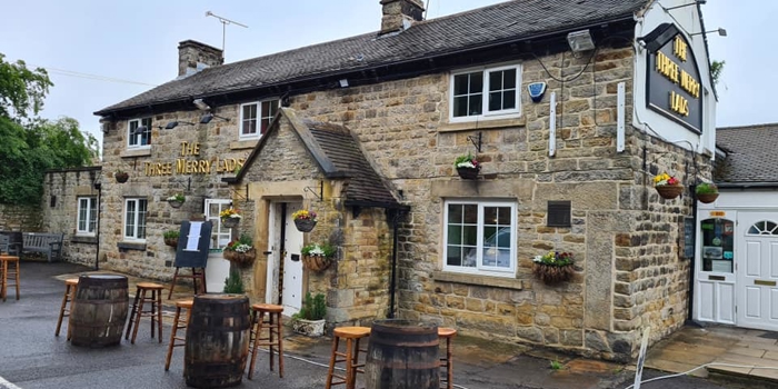 The exterior of the Three Merry Lads.