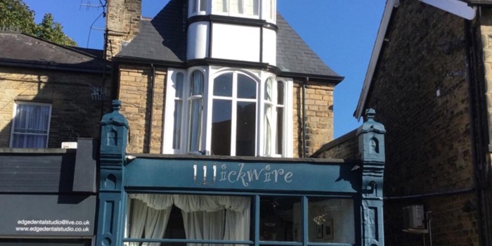 The exterior of the Wickwire shop.