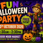 Halloween themed poster for the event.