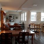 The interior of the Rhubarb Shed Cafe