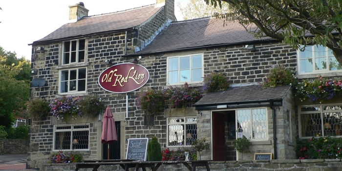 Exterior of The Old Red Lion.