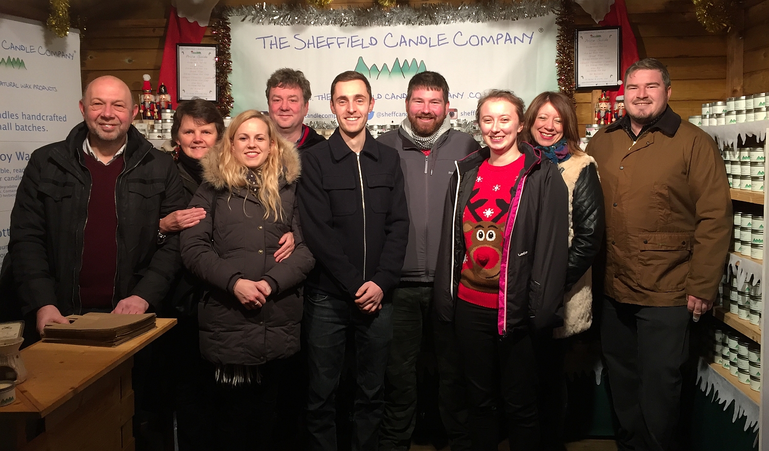 Staff at the Sheffield Candle Co.