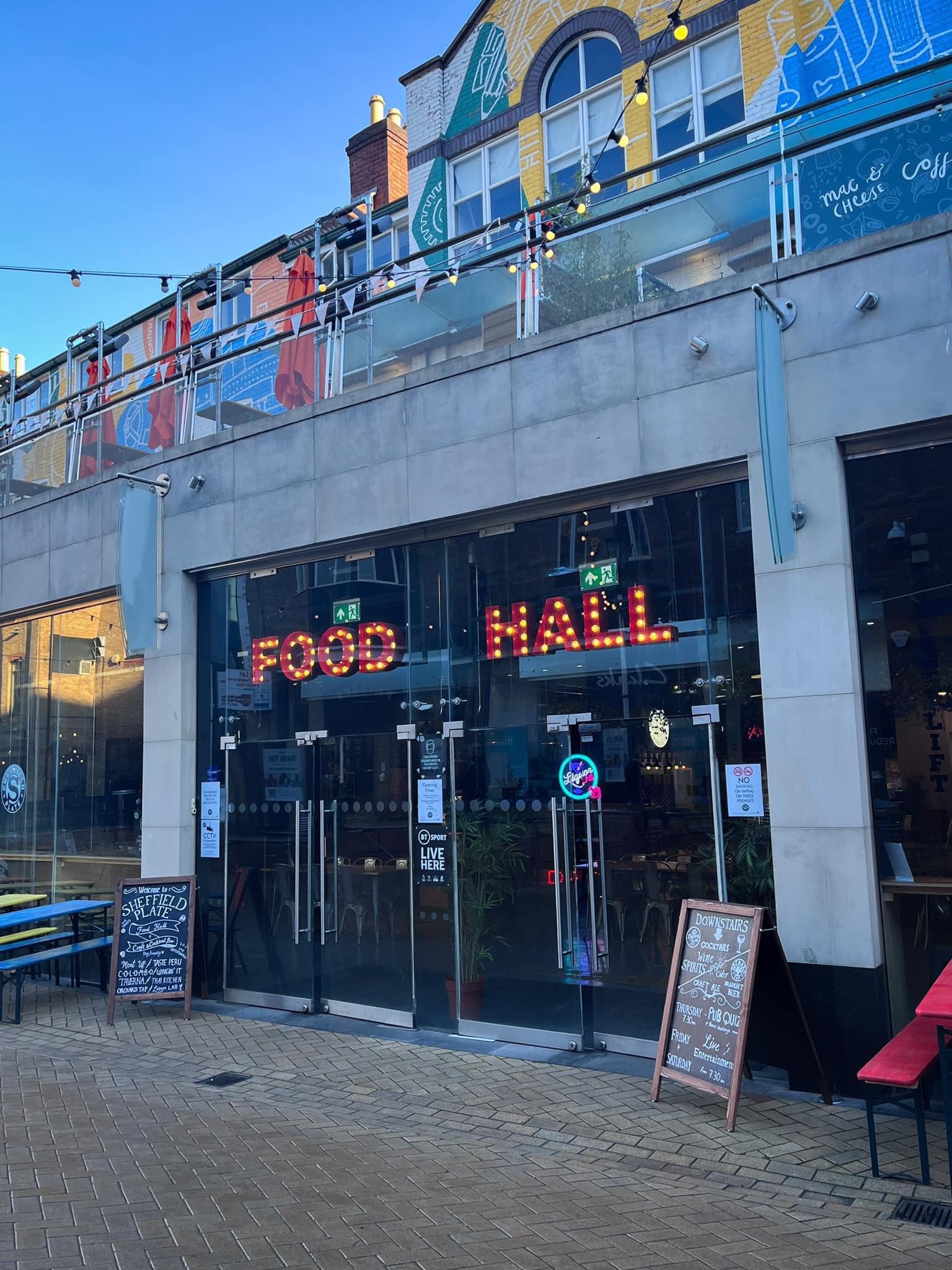 The exterior of Sheffield Plate.