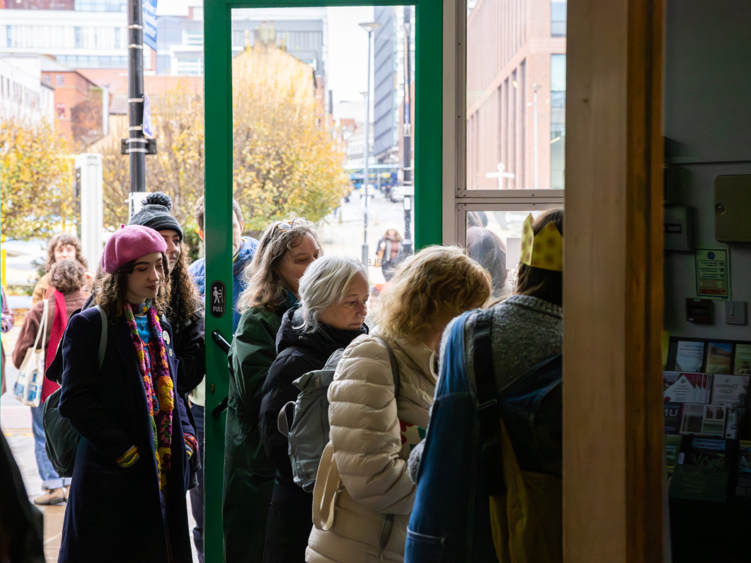 People queuing to get into a previous Independent Makers Market.