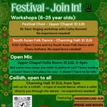 Poster for the event, listing all the details.