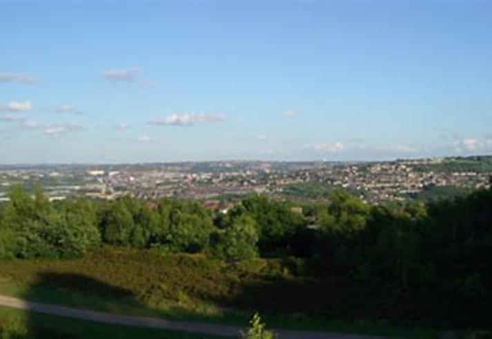 A view of Sheffield from Wadsley and Loxley Common