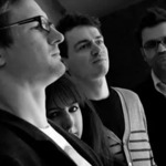 Black and white photo if the band David Cronenberg’s Wife.