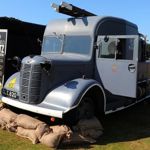 A vintage army truck.