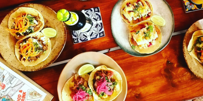 A table full of delicious Mexican food at Pellizco 