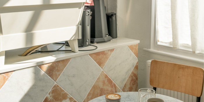 A table at Kilnfolk Coffee