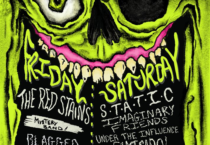 Halloween themed poster for the event.