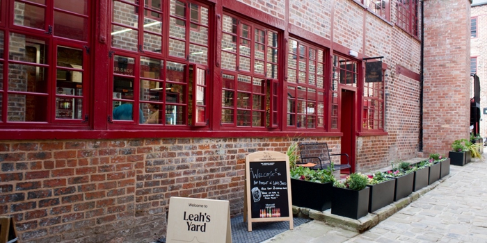 The exterior of Hop Hideout in Leah's Yard.