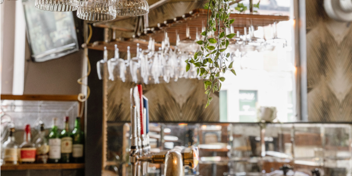 The bar at The Gin Bar.