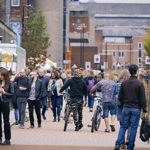 Pollen Market filled with people.