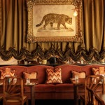 A photograph of the sumptuous interior at Cosy Club Sheffield.