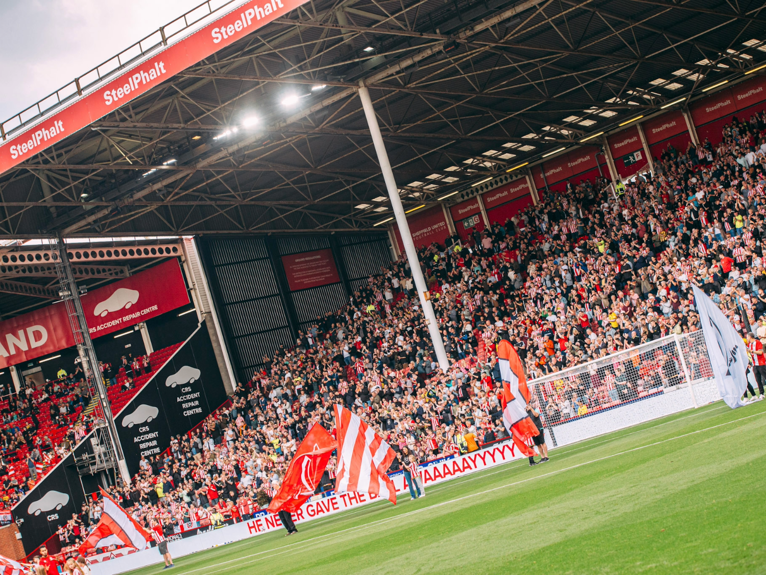 Match day at Sheffield United Football Club.