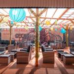 Outdoor seating are at Decks.