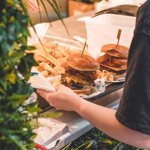 Burgers being served at the Heist Brew Co.