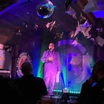 A man on stage.