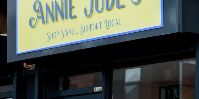 Annie Jude's shop sign
