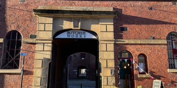 The entrance to the Butchers Works.