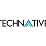 The word 'Technative' on a white background in a sans serif font. The 'a' has been replaced with upward facing chevrons.