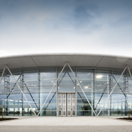 An exterior shot of the Advanced Manufacturing Research Centre Factory 2050.
