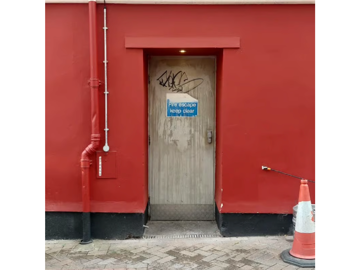 The entrance to Not Open; Don't Come.