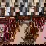 Conference room set up for a wedding with rows of chairs.