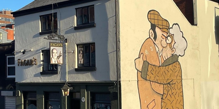 The exterior of Fagan's.