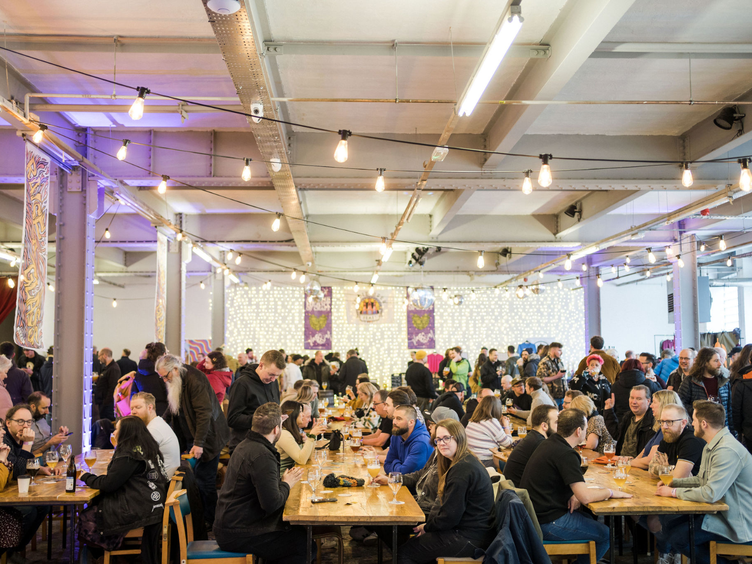 Indie Beer Feast crowds at Trafalgar Warehouse