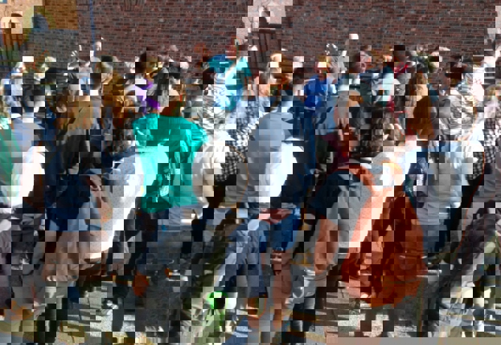 People enjoying a Kelham Island Walk.