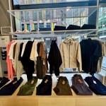 Clothes on display at The Cream Store.